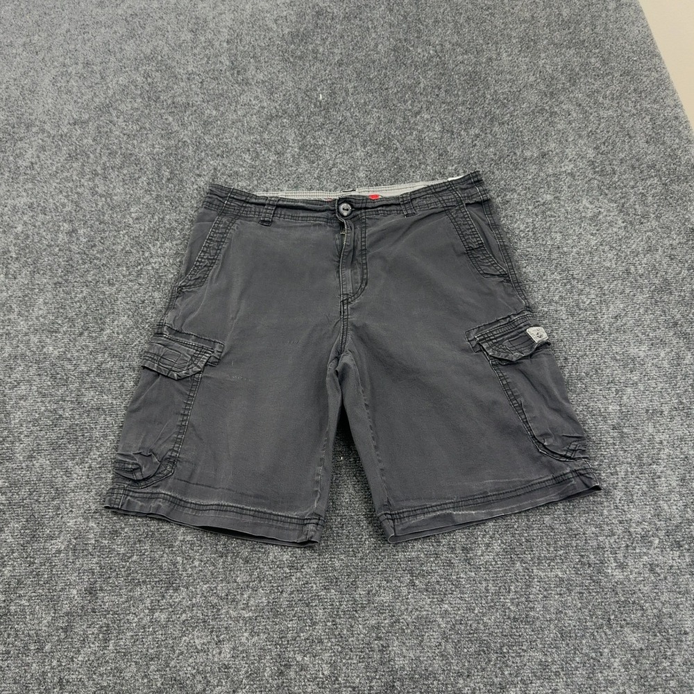 Unionbay‎ Cargo Shorts Mens 34 Grey Cotton Spandex Casual Gorpcore